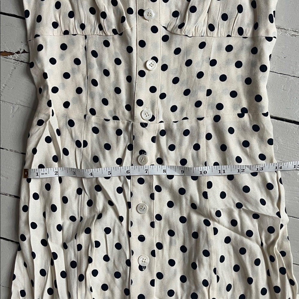 Reformation Black and White Polka Dot Backless Sun Dress - Picture 8 of 17